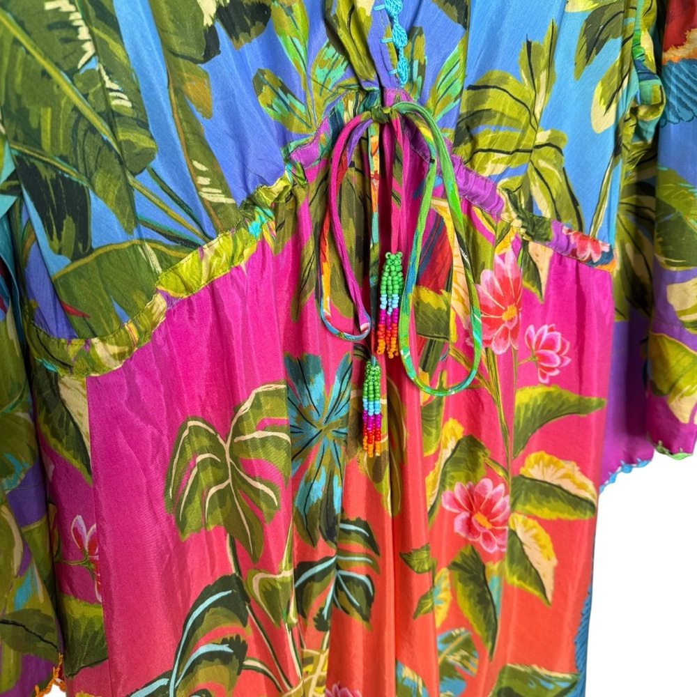 Farm Rio Ombre Forest Ruffle Tunic Dress - Picture 4 of 8